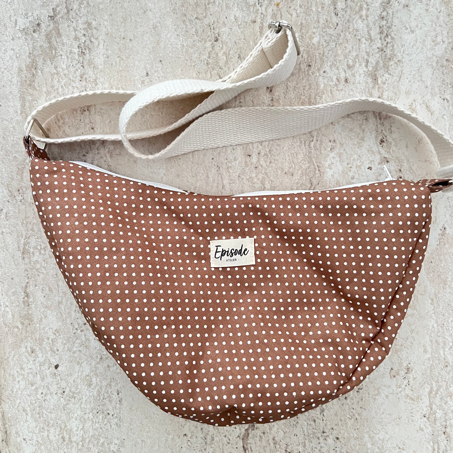 Sac Luna marron à pois