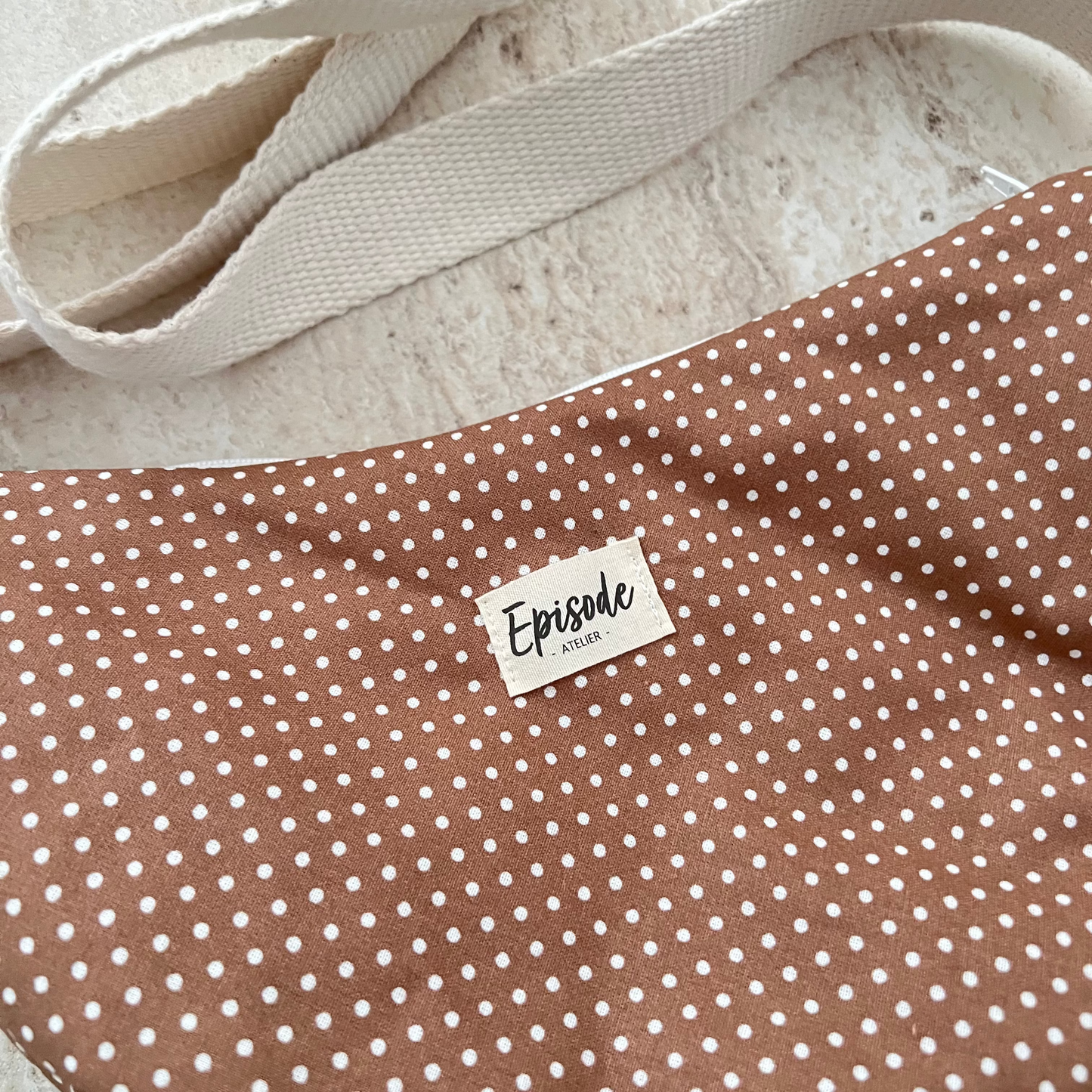 Sac Luna marron à pois